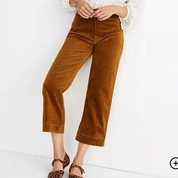 Madewell Pants - Madewell Slim Emmett Wide-Leg Pants 27 - Corduroy